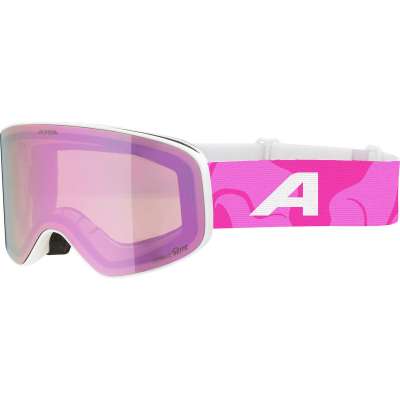Alpina Fernie Q-Lite Kids Skibril | Wit-Roze