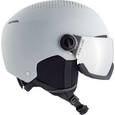 24ALPINA　ARBER VISOR Q-LITE　グレイマット (54cm～58cm)　定価￥26400　春なのでちょっと値下げ！即決あり ARBER VISOR Q-LITE｜Alpina｜アルピナ ：ウインター、アイ