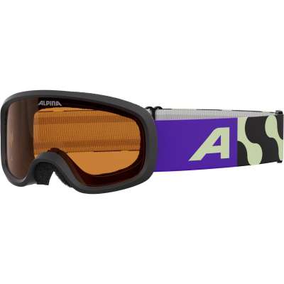 ALPINA PINEY 2.0 - Beschlagfreie, Extrem Robuste & Bruchsichere Skibrille Mit 100% UV-Schutz Für Kinder, sunny-lime matt